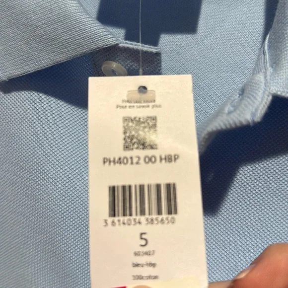 BRAND NEW Lacoste Men's Light Blue Polo Shirt Size Large Slim Fit NWT - Picture 12 of 13